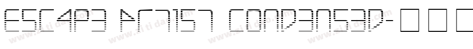 Escape Artist Condensed字体转换